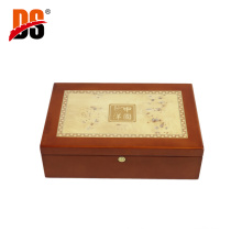 DS Custom Wood Mosaic Metal Decoration Medal Gold Coin Wooden Box Wooden Box